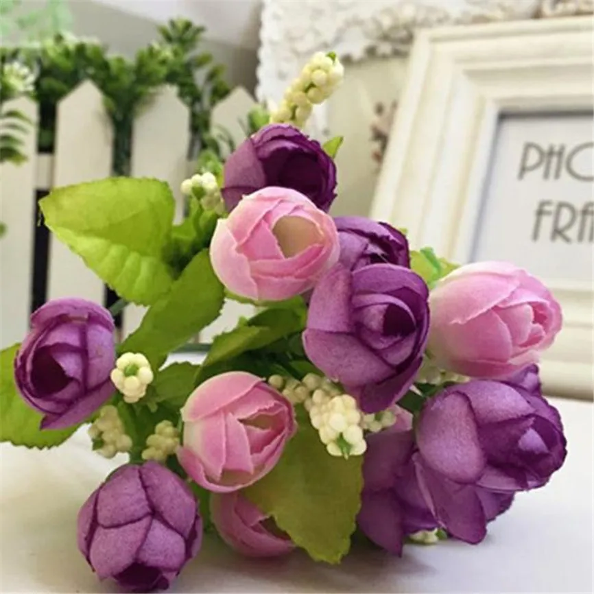 Artificial Flowers 15 Heads Unusual Artificial Rose Silk Fake Flower Leaf Home Decor Bridal Bouquet For Party @
Artificial Flowers 15 Heads Unusual Artificial Rose Silk Fake Flower Leaf Home Decor Bridal Bouquet For Party @