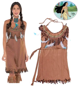 Girls Princess Pocahontas Indian Costume Halloween Outfit Adult Women Gift Deluxe Brown Dress
Girls Princess Pocahontas Indian Costume Halloween Outfit Adult Women Gift Deluxe Brown Dress