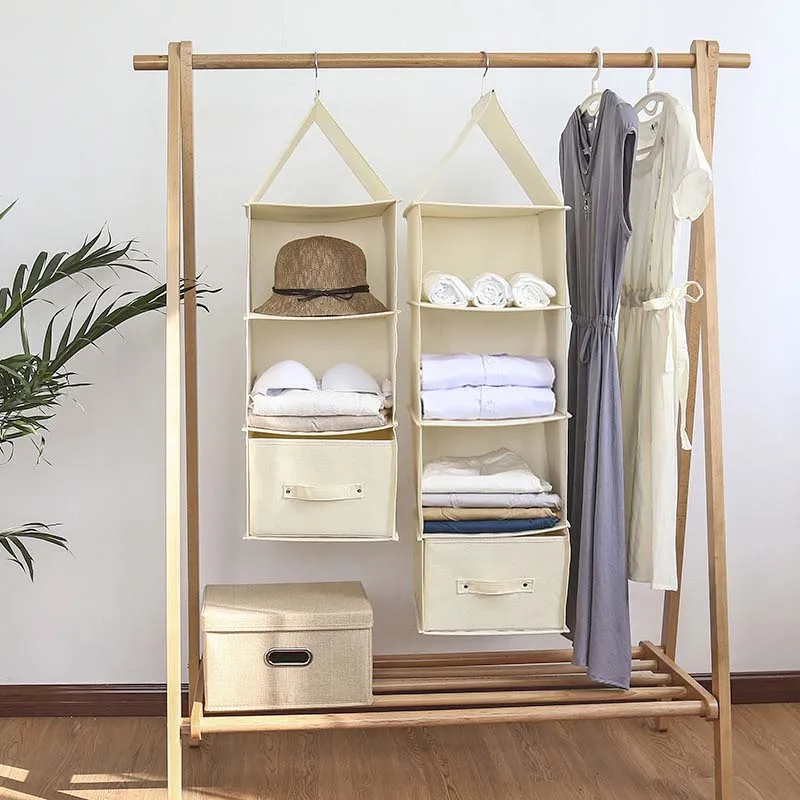 Four Floors New Linen Wardrobe Storage Hanging Bag Clothes Fabric Multilayer Drawer Box Organizer
Four Floors New Linen Wardrobe Storage Hanging Bag Clothes Fabric Multilayer Drawer Box Organizer