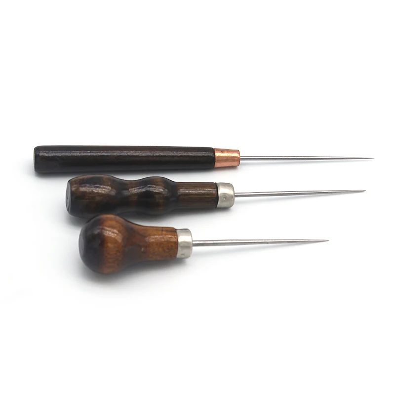 3Pcs Wooden Handle Awl Positioning Drill Tools Leather Hole Puncher Stitching DIY Tailor Sewing Needles Shoe repair tool
3Pcs Wooden Handle Awl Positioning Drill Tools Leather Hole Puncher Stitching DIY Tailor Sewing Needles Shoe repair tool