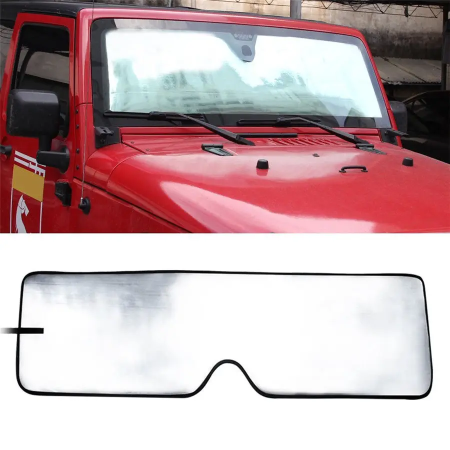 Windshield Sunshade Car Front Window Anti UV Rays Protector Sun Shield Cover Accessories Fit For Jeep Wrangler JK JKU Parts
Windshield Sunshade Car Front Window Anti UV Rays Protector Sun Shield Cover Accessories Fit For Jeep Wrangler JK JKU Parts