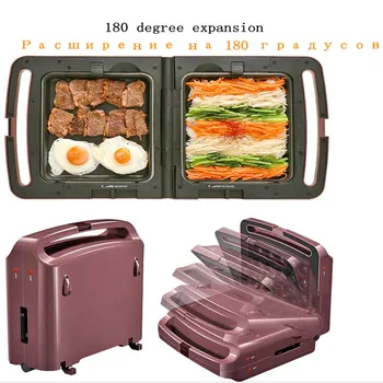 Multi Electric Cooker Machine 220V Non-stick Automatic Electric Crepe Maker Meatball Machine Frying Plate &3 Plates High Qualit
Multi Electric Cooker Machine 220V Non-stick Automatic Electric Crepe Maker Meatball Machine Frying Plate &3 Plates High Qualit