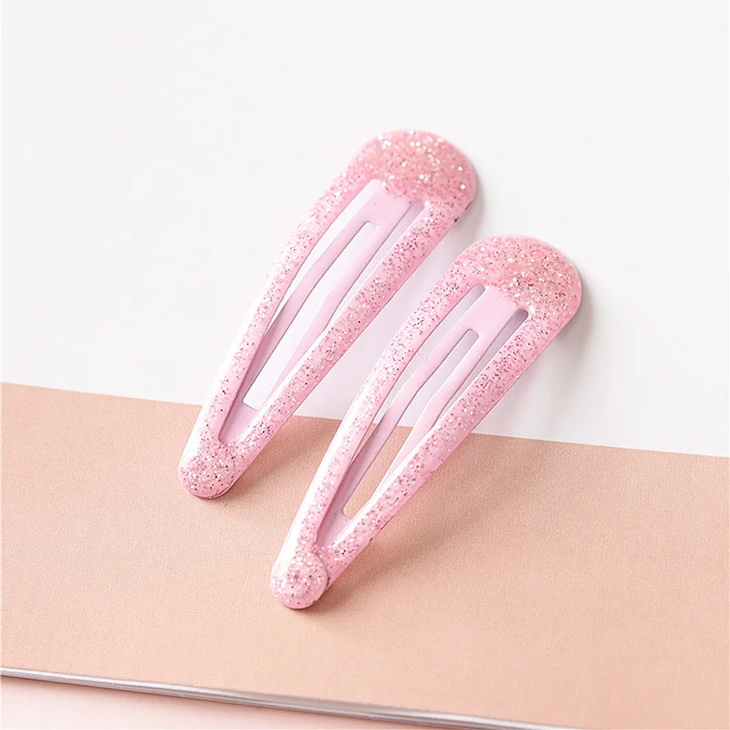 Fashion Girls Kids Hair Clip Unique Allergy Free 8 Colors BB Clips Headwear Dreamlike Gradation Powder Hair Accessories 1 Pair