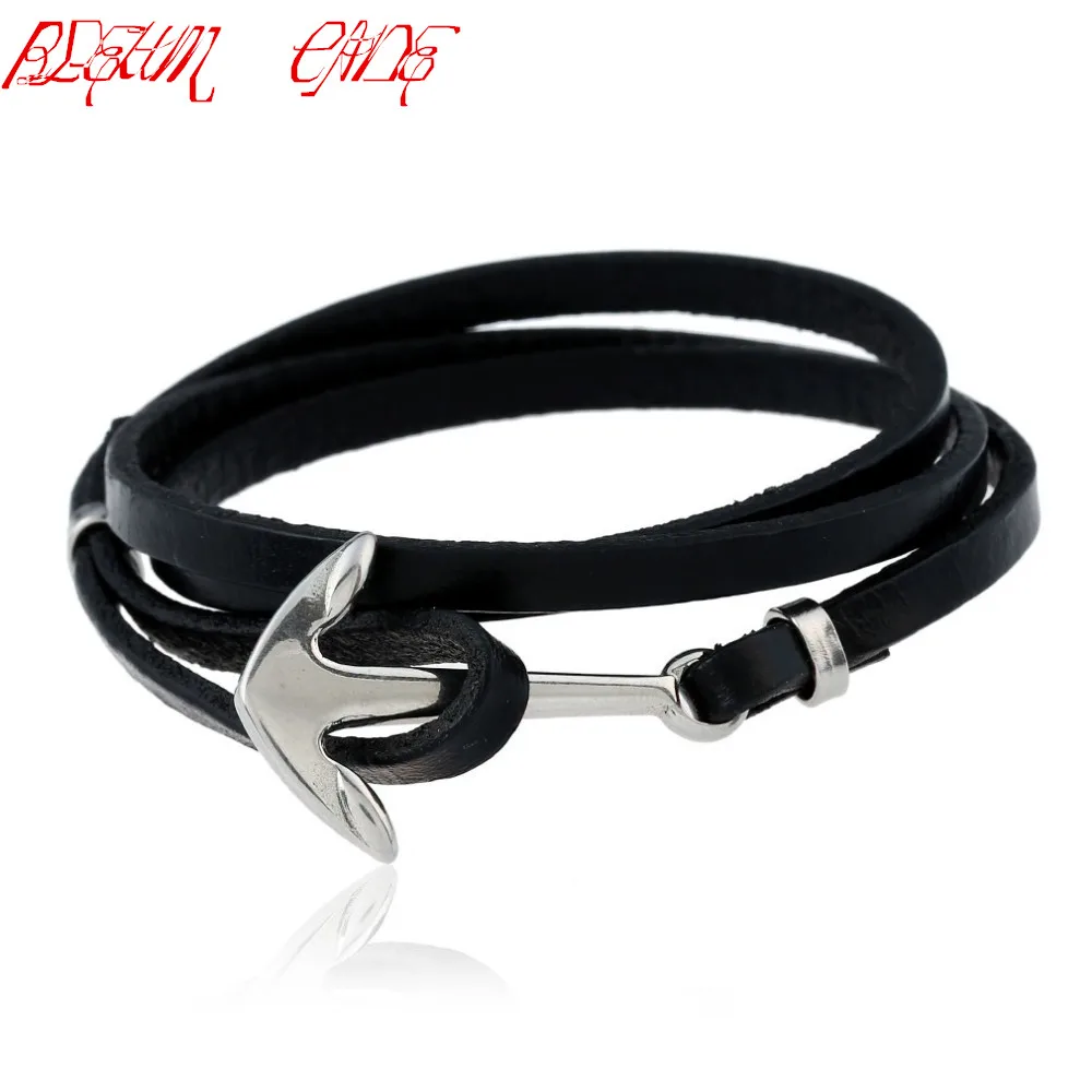 Genuine Leather Stainless Steel Anchor Design Bracelets & Bangles Male Punk Jewelry Mens Bracelet
Genuine Leather Stainless Steel Anchor Design Bracelets & Bangles Male Punk Jewelry Mens Bracelet