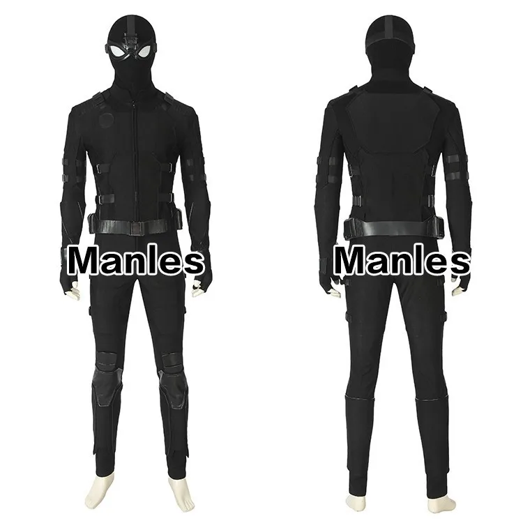 Spiderman Noir Outfits Uniform Props Halloween Cosplay Costume Custom Made