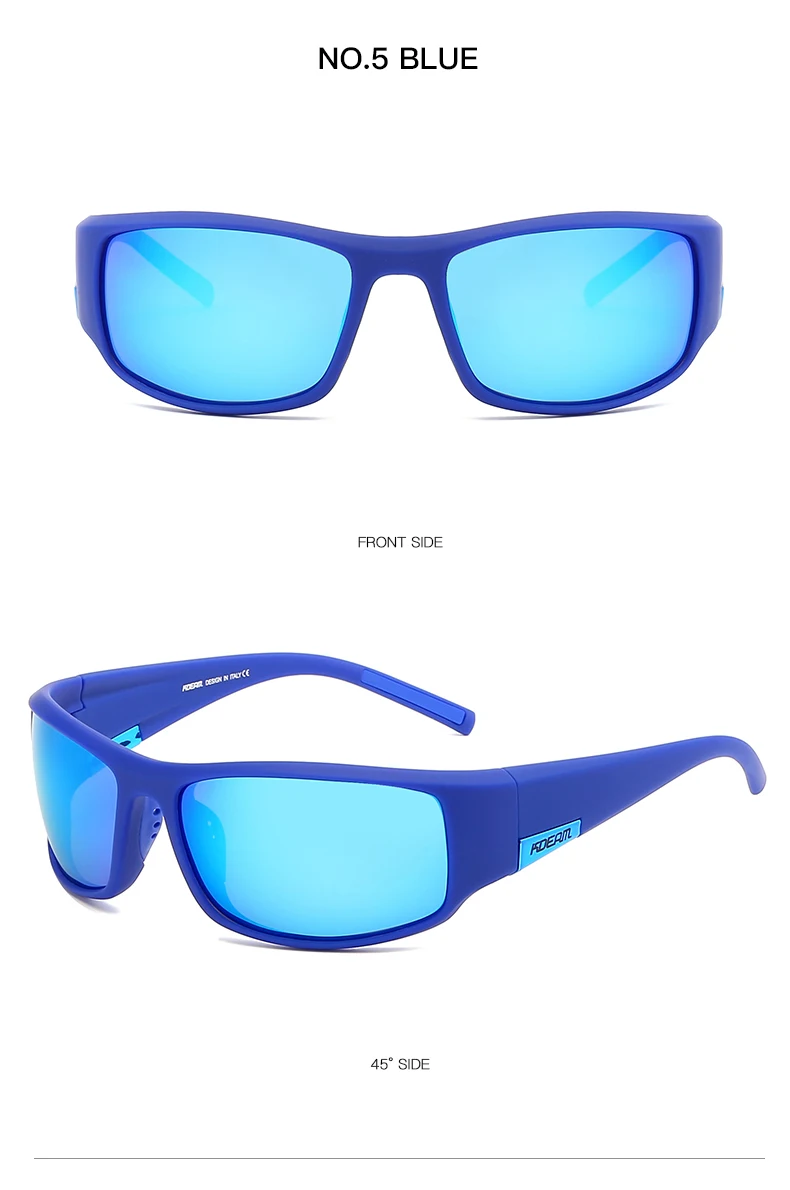 Men's TR90 Frame Sport Sunglasses Blue