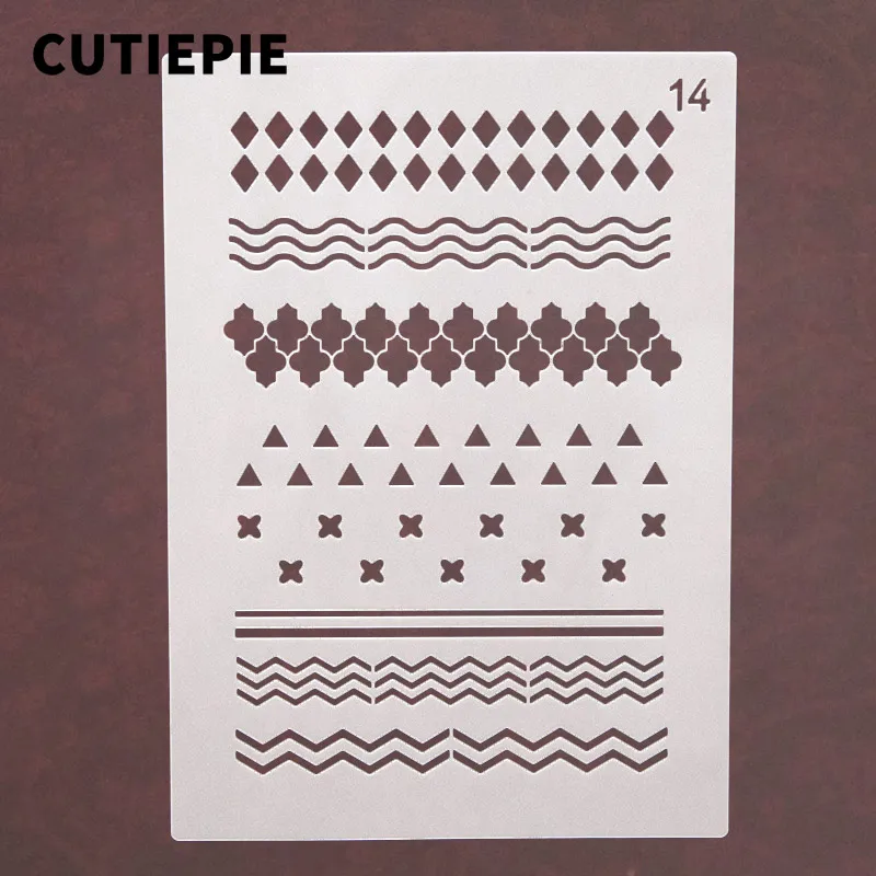 Line Wave Polygon Stencils For Painting Scrapbooking Stamp Cake Decorating Tool Embossing Paper Cards Album DIY Decoration Craft
Line Wave Polygon Stencils For Painting Scrapbooking Stamp Cake Decorating Tool Embossing Paper Cards Album DIY Decoration Craft