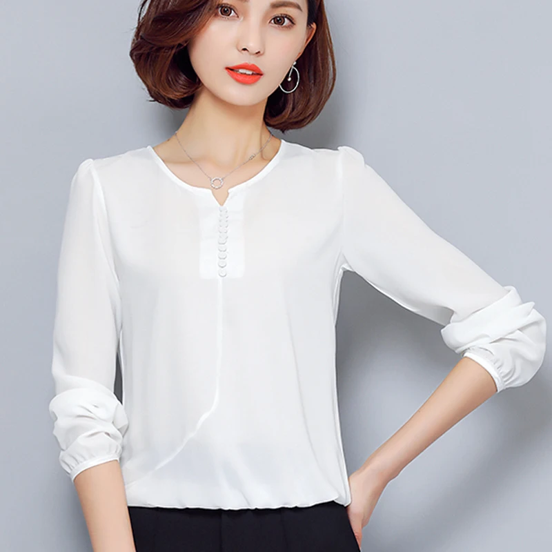 White Chiffon Blouse Women 2019 Spring Summer White Shirt Women Office Lady Work Female Tops Blusa Plus Size
White Chiffon Blouse Women 2019 Spring Summer White Shirt Women Office Lady Work Female Tops Blusa Plus Size