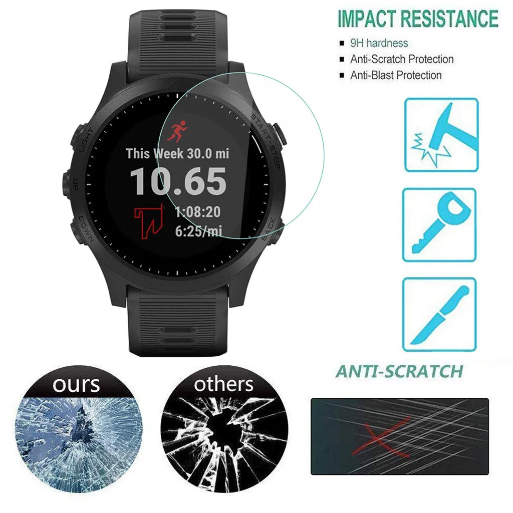 Ultra Clear Film Tempered Glass Screen Protector for Garmin 945 Smart Watch Full Cover Screen Protector Glass HD Anti-scratch
Ultra Clear Film Tempered Glass Screen Protector for Garmin 945 Smart Watch Full Cover Screen Protector Glass HD Anti-scratch