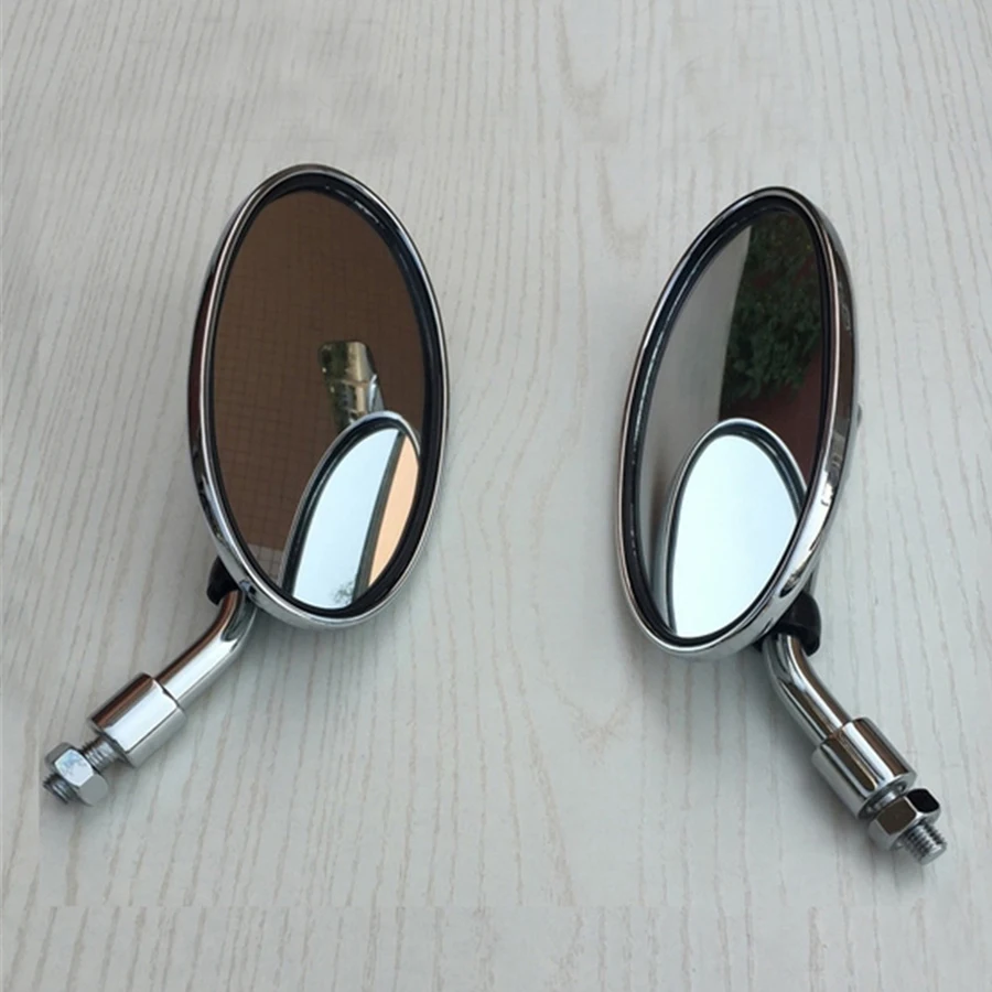 Universal 2PCS Retro Motorcycle Rearview Oval Silver Plating Short Handle ABS plastic Motorcycle Accessories
Universal 2PCS Retro Motorcycle Rearview Oval Silver Plating Short Handle ABS plastic Motorcycle Accessories