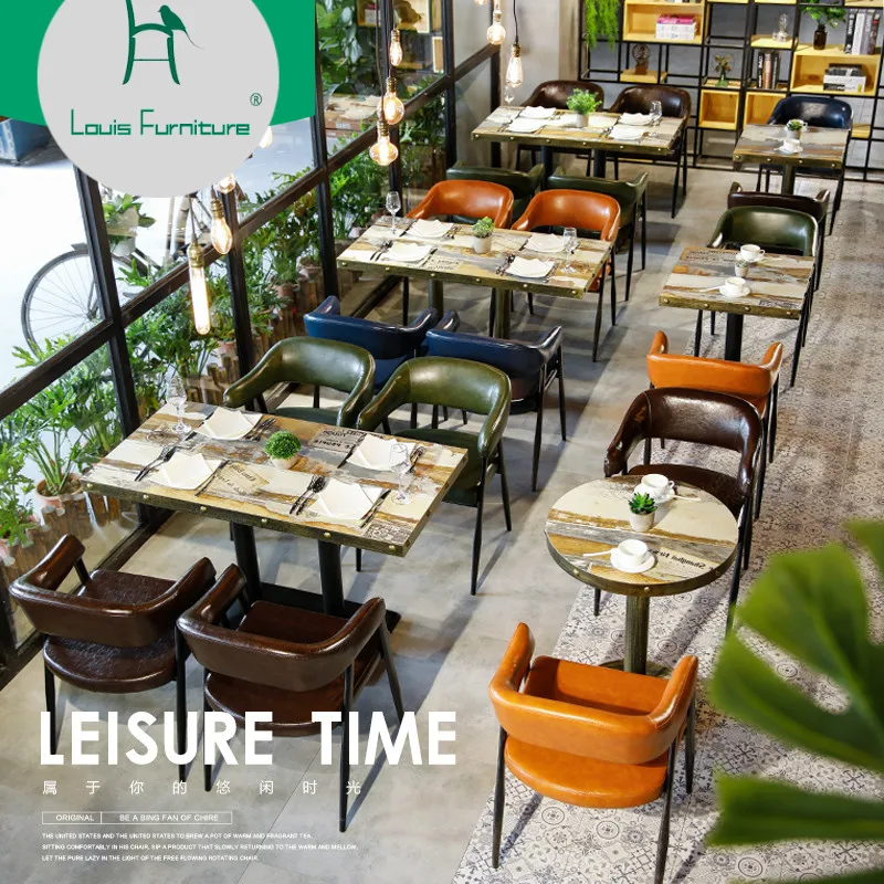 Louis Fashion Cafe Furniture Sets Table and Chair Combination Dessert Shop Milk Tea Shop Theme Western Restaurant Hotel Cold
Louis Fashion Cafe Furniture Sets Table and Chair Combination Dessert Shop Milk Tea Shop Theme Western Restaurant Hotel Cold
