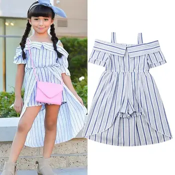 1-6Y Toddler Kids Baby Girl Romper Dress Off Shoulder Blue Striped Jumpsuit Outfit Cute Dress
1-6Y Toddler Kids Baby Girl Romper Dress Off Shoulder Blue Striped Jumpsuit Outfit Cute Dress