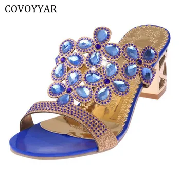 2019 Elegant Rhinestone Women Sandals New Square Heel Slides Peep Toe Women Shoes Casual Slippers Slip On Big Sizes 35-41 WSS569
2019 Elegant Rhinestone Women Sandals New Square Heel Slides Peep Toe Women Shoes Casual Slippers Slip On Big Sizes 35-41 WSS569