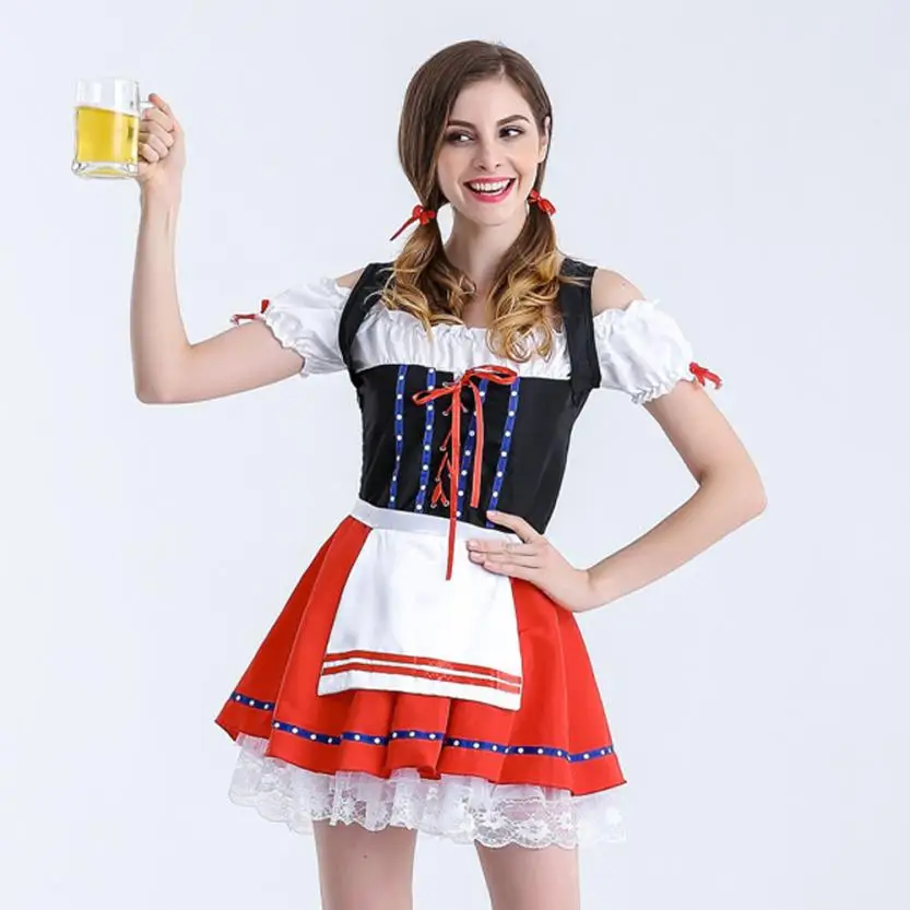 KANCOOLD Dress Women's Red Lace Oktoberfest Costume Bavarian Beer Dress Cute Girl Drindl Cosplay Dress women 2018AUG9
KANCOOLD Dress Women's Red Lace Oktoberfest Costume Bavarian Beer Dress Cute Girl Drindl Cosplay Dress women 2018AUG9