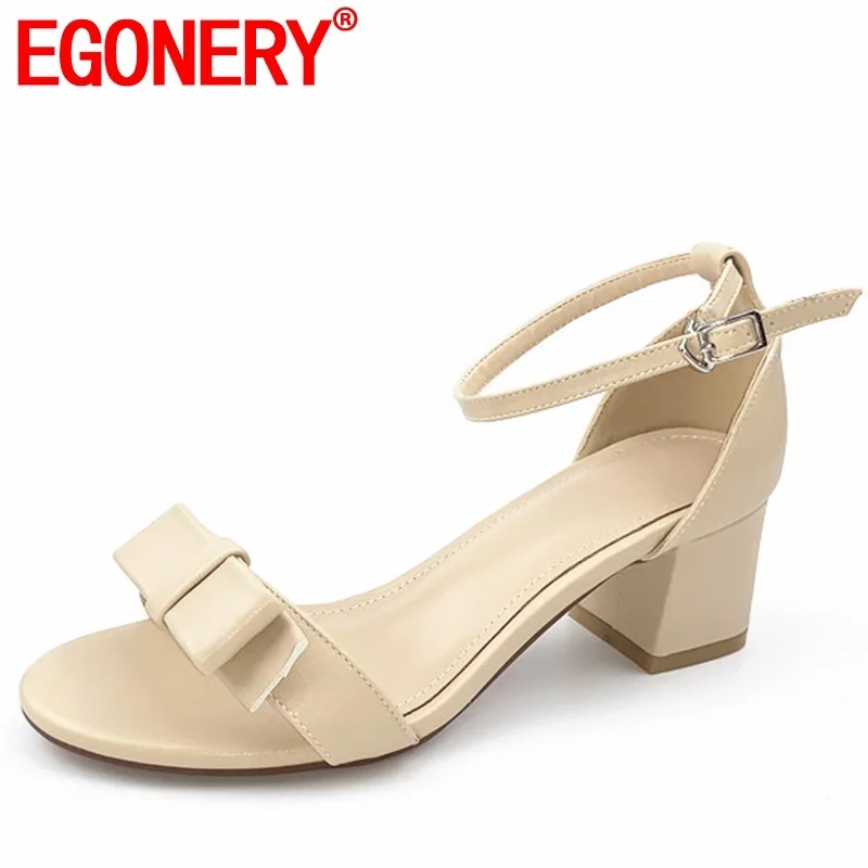 EGONERY woman shoes 2019 summer new concise sweet bowtie open toe woman sandals outside mid heels buckle plus size ladies shoes
EGONERY woman shoes 2019 summer new concise sweet bowtie open toe woman sandals outside mid heels buckle plus size ladies shoes