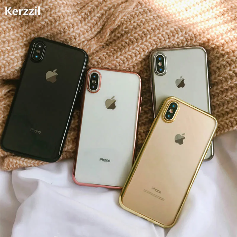 Kerzzil 360 Full Protection Plated Clear Soft TPU Case For iPhone X Transparent Cover Cases For iPhone 7 8 6 6s Plus Back Capa
Kerzzil 360 Full Protection Plated Clear Soft TPU Case For iPhone X Transparent Cover Cases For iPhone 7 8 6 6s Plus Back Capa