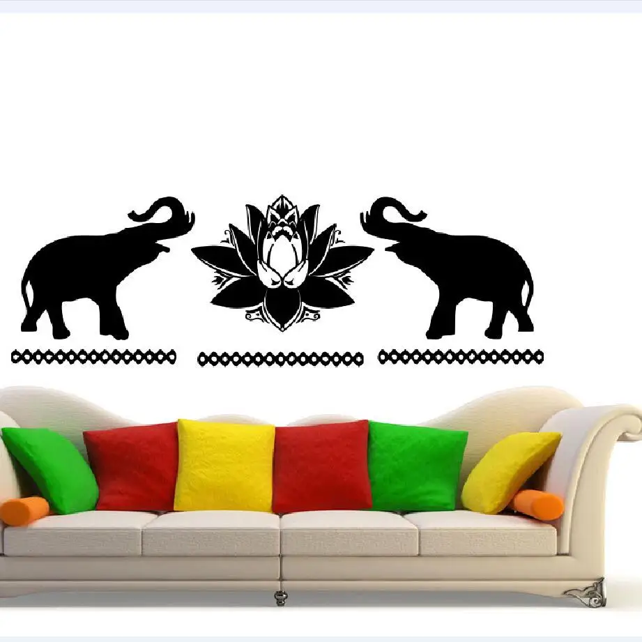 Decals Lotus Flower Vinyl Sticker Art Home Decor Mural Mandala Ornament Indian Elephant Pattern Yoga Namaste Wall Decal W-72
Decals Lotus Flower Vinyl Sticker Art Home Decor Mural Mandala Ornament Indian Elephant Pattern Yoga Namaste Wall Decal W-72