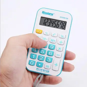 8-digit mini color small calculator Portable primary school exam small solar computer
8-digit mini color small calculator Portable primary school exam small solar computer