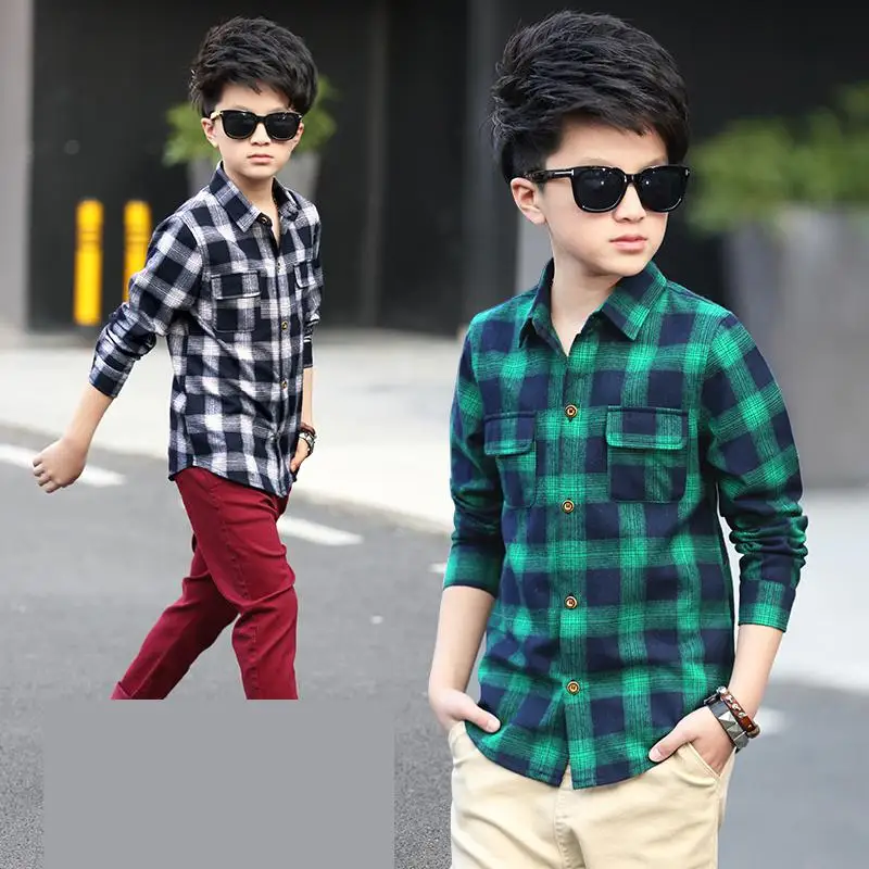 Casual Boys Shirts 2018 Brand New Children's Tops Outwear Children's Clothing Cotton Baby Boy Shirt Kids Plaid Shirts 10 12 Year
Casual Boys Shirts 2018 Brand New Children's Tops Outwear Children's Clothing Cotton Baby Boy Shirt Kids Plaid Shirts 10 12 Year