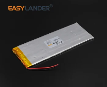 3.7V 3000mAh Rechargeable li Polymer Li-ion Battery For Bluetooth Notebook Tablet PC electronics safety lamp 3555140
3.7V 3000mAh Rechargeable li Polymer Li-ion Battery For Bluetooth Notebook Tablet PC electronics safety lamp 3555140