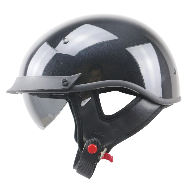 T72модель Одноцветный круизер шлем в горошек утвержденный полулицевой съемная и