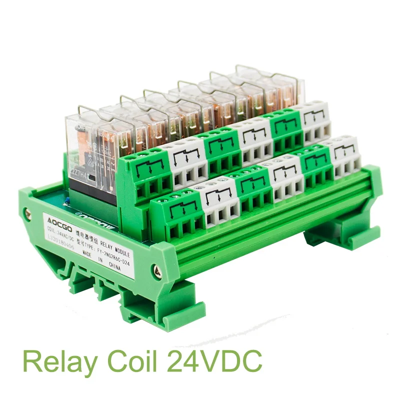 6-канальный релейный модуль OMRON DPDT G2R-2 DIN Rail Mount | Обустройство дома