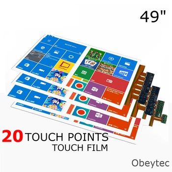 Obeytec 49inch Touch Foil Film, 20 touch Points, use for Magic Mirror, USB touch film, Transparent touch Screen
Obeytec 49inch Touch Foil Film, 20 touch Points, use for Magic Mirror, USB touch film, Transparent touch Screen