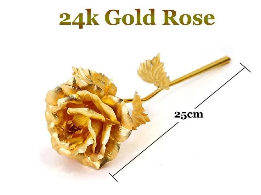 Floral Valentine's Day Gift 24K Gold Foil Plated Rose Flower for Women Girls with Box Hot Sale
Floral Valentine's Day Gift 24K Gold Foil Plated Rose Flower for Women Girls with Box Hot Sale
