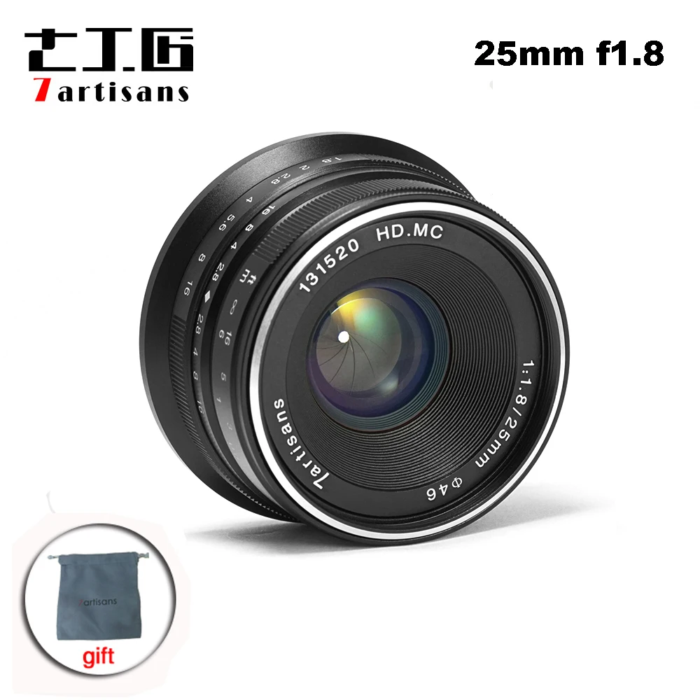 7artisans 25mm F1.8 Prime Lens for Micro 4/3 Cameras A7 A7II A7R A7RII X-A1 X-A2 G1 G2 G3 Sony lente Canon E Mount lente
7artisans 25mm F1.8 Prime Lens for Micro 4/3 Cameras A7 A7II A7R A7RII X-A1 X-A2 G1 G2 G3 Sony lente Canon E Mount lente
