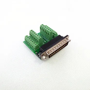 DB25 Male Breakout Board, D'SUB Header Breakout Board, Terminal Block DSUB Module.
DB25 Male Breakout Board, D'SUB Header Breakout Board, Terminal Block DSUB Module.
