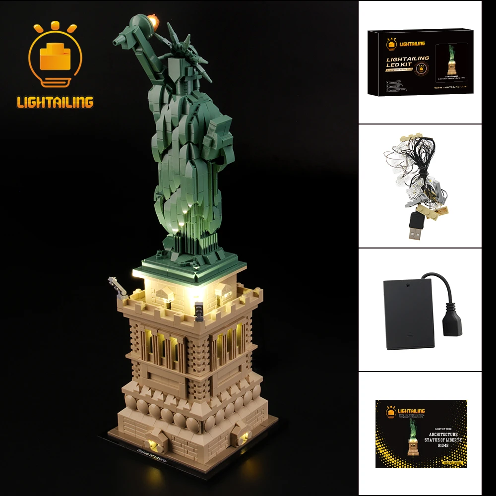 LIGHTAILING LED Light Kit For Architecture Statue of Liberty Light Set Compatible With 21042 (NOT Include The Model)
LIGHTAILING LED Light Kit For Architecture Statue of Liberty Light Set Compatible With 21042 (NOT Include The Model)