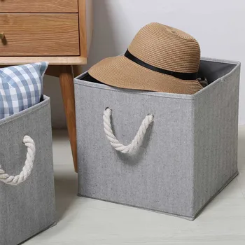 1pc Foldable Fabric Storage Cube Bins with Cotton Rope Handle, Collapsible Resistant Basket Box Organizer for Shelves
1pc Foldable Fabric Storage Cube Bins with Cotton Rope Handle, Collapsible Resistant Basket Box Organizer for Shelves