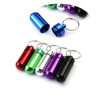 6Pcs Pill Bottles Mini Aluminum Keychain Tablet Storage Box Bottle Case Pillendoosje Holder Quality Portable WaterProof Splitter
6Pcs Pill Bottles Mini Aluminum Keychain Tablet Storage Box Bottle Case Pillendoosje Holder Quality Portable WaterProof Splitter
