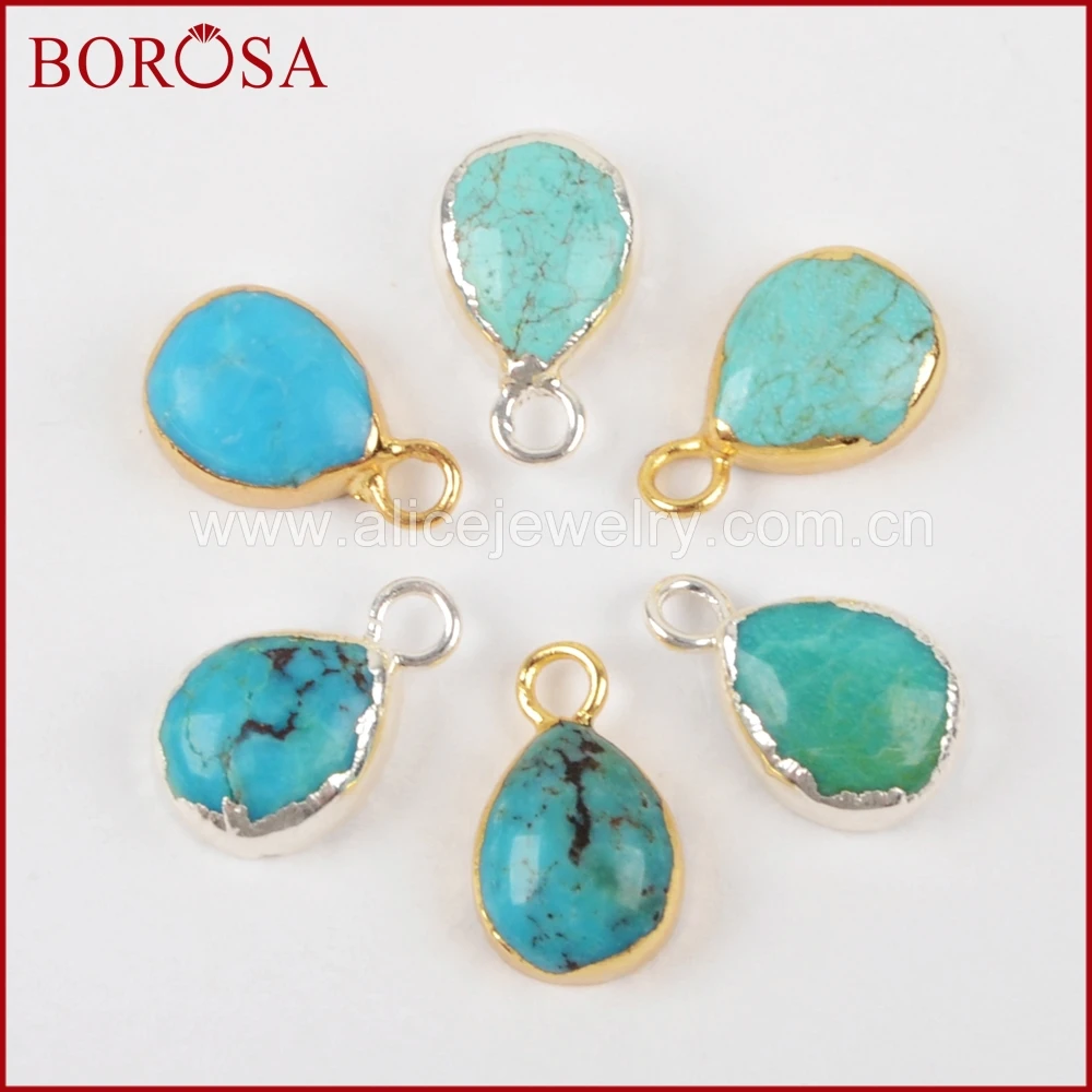 BOROSA New Arrival Gold Color 100% Natural Blue Stone Teardrop Druzy Charm Gems for DIY Jewelry Making for Women G1371 S1371
BOROSA New Arrival Gold Color 100% Natural Blue Stone Teardrop Druzy Charm Gems for DIY Jewelry Making for Women G1371 S1371