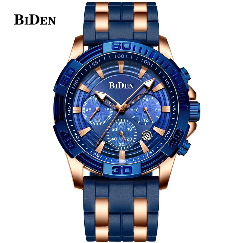 BIDEN Waterproof Casual Watch Men Luxury Brand Quartz Military Sport Watch Rubber Steel Men's Wristwatches relogio masculino
BIDEN Waterproof Casual Watch Men Luxury Brand Quartz Military Sport Watch Rubber Steel Men's Wristwatches relogio masculino