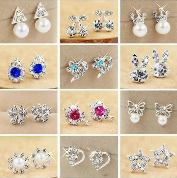 1 pair New Listing imitation pearl crystal love butterfly five-pointed star geometric triangle water droplets female earring
1 pair New Listing imitation pearl crystal love butterfly five-pointed star geometric triangle water droplets female earring