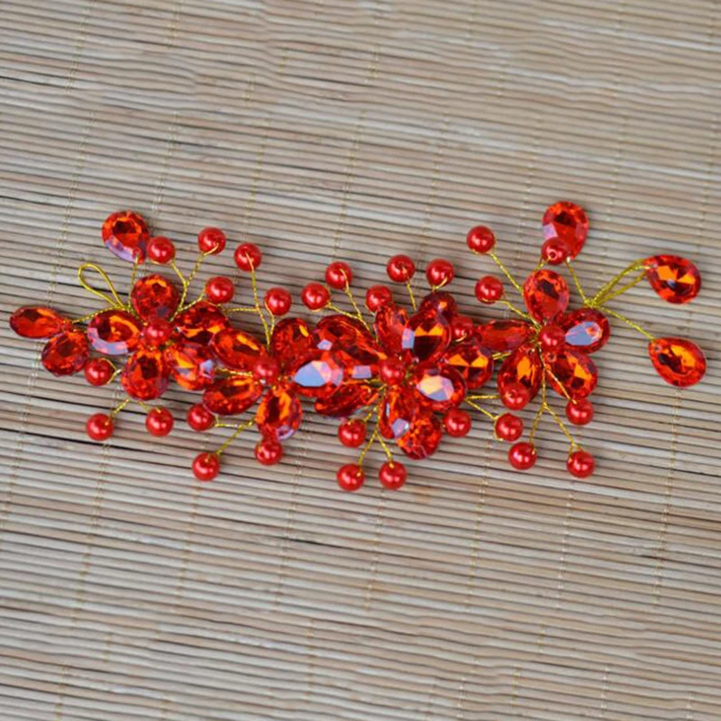 Retro Fashion Beauty Women's Red Color Headband Weddings Bridal Headpiece Fashion Hair Accessories Chic Hairbands Handmade Lady
Retro Fashion Beauty Women's Red Color Headband Weddings Bridal Headpiece Fashion Hair Accessories Chic Hairbands Handmade Lady