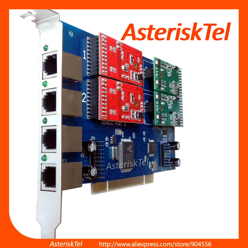 TDM410 Asterisk card with 4 FXS/FXO Modules,TDM400P,FXO VoIP Card,digium asterisk For VoIP PBX IP Telephony freeswitch , Issabel
TDM410 Asterisk card with 4 FXS/FXO Modules,TDM400P,FXO VoIP Card,digium asterisk For VoIP PBX IP Telephony freeswitch , Issabel