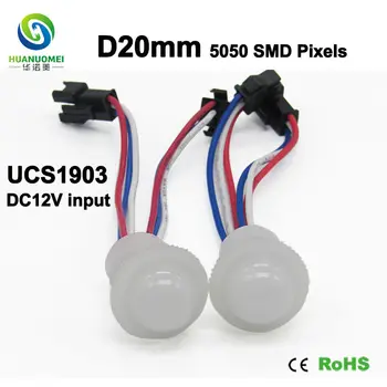 Digital RGB 20mm Pixels UCS1903 5050 SMD LED Pixel Module Light addressable bulb lamp,Diameter 20mm,DC12V input,Waterproof IP67
Digital RGB 20mm Pixels UCS1903 5050 SMD LED Pixel Module Light addressable bulb lamp,Diameter 20mm,DC12V input,Waterproof IP67