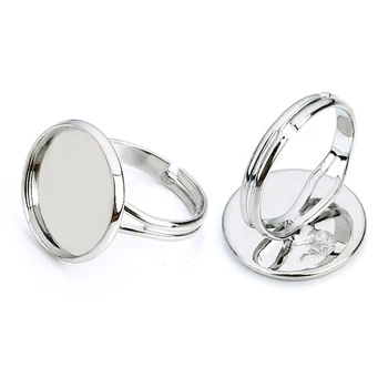 10pcs Rhodium Color Copper Adjustable Ring Setting Blank Base Tray Bezel Fit 10/1214mm Round Glass Cabochon DIY Jewelry Making
10pcs Rhodium Color Copper Adjustable Ring Setting Blank Base Tray Bezel Fit 10/1214mm Round Glass Cabochon DIY Jewelry Making
