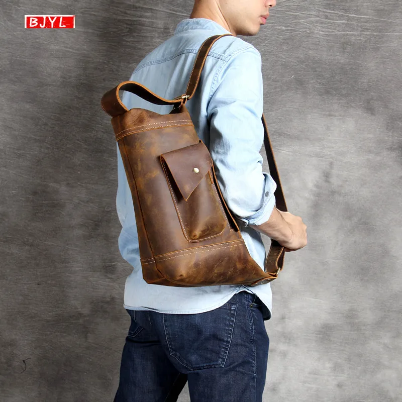 Personality crazy horse leather men's handbags retro shoulder diagonal bag male first layer leather crossbody messenger bags
Personality crazy horse leather men's handbags retro shoulder diagonal bag male first layer leather crossbody messenger bags