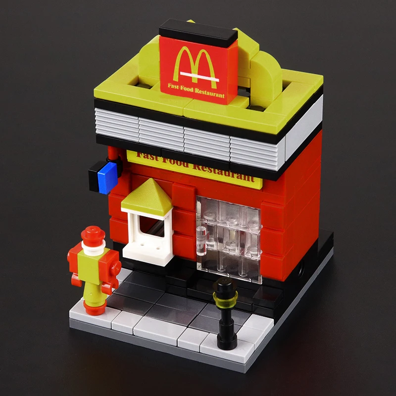 Hsanhe compatible legoed Mini Shops house Store creator street sets Apple architecture building blocks children toys city kits
Hsanhe compatible legoed Mini Shops house Store creator street sets Apple architecture building blocks children toys city kits