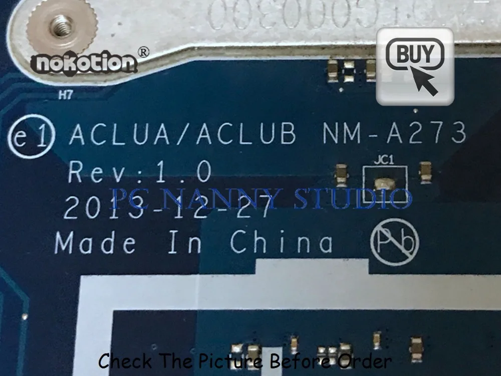 Материнская плата для ноутбука Lenovo рабочая деталь ACLU1/ACLU2 DDR3L
