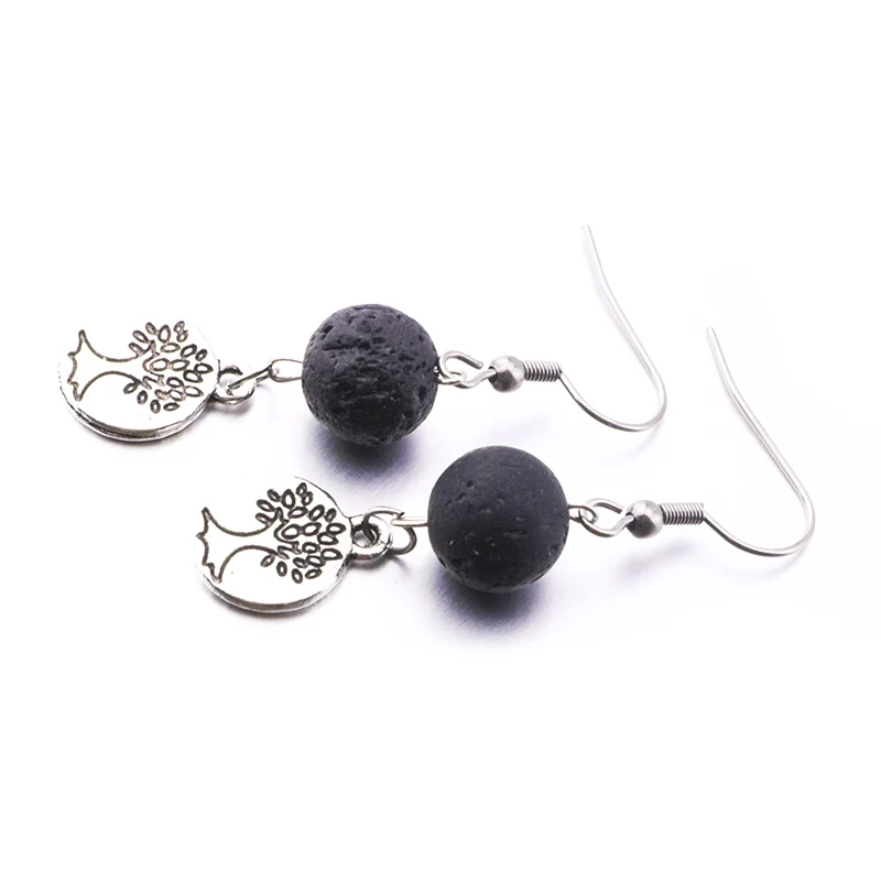 8mm 10mm Lava Stone Tree Of Life Earrings e DIY Aromatherapy Essential Oil Diffuser Dangle Earings Jewelry Women
8mm 10mm Lava Stone Tree Of Life Earrings e DIY Aromatherapy Essential Oil Diffuser Dangle Earings Jewelry Women
