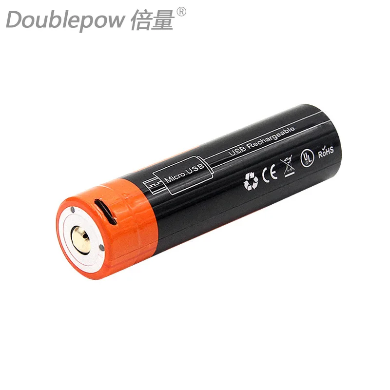 Doublepow 3.7V 18650 2600mAh Li-ion Rechargeable Battery Bateria with USB DC-Charging Intelligent Cell for Flashlight Headlamp
Doublepow 3.7V 18650 2600mAh Li-ion Rechargeable Battery Bateria with USB DC-Charging Intelligent Cell for Flashlight Headlamp