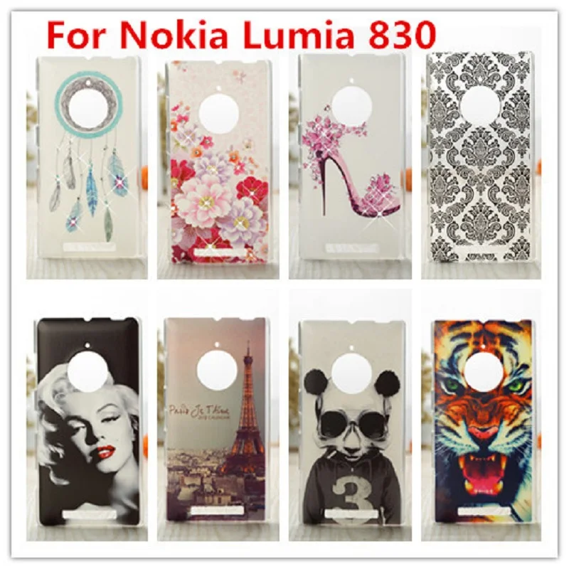 Чехол для Nokia Lumia 830/роскошный 3D чехол с кристаллами и бриллиантами жесткий