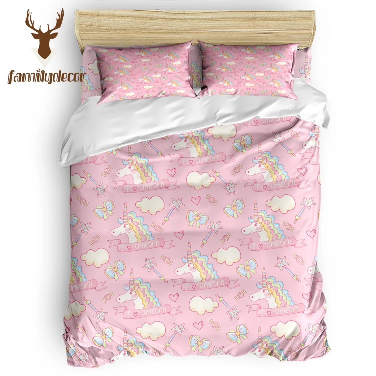 Familydecor Pink I Love Unicorn Bedding Sets Duvet Set Covers 4 Pcs Comforter Cover Set National Flag Day Quilt Bedding Set
Familydecor Pink I Love Unicorn Bedding Sets Duvet Set Covers 4 Pcs Comforter Cover Set National Flag Day Quilt Bedding Set