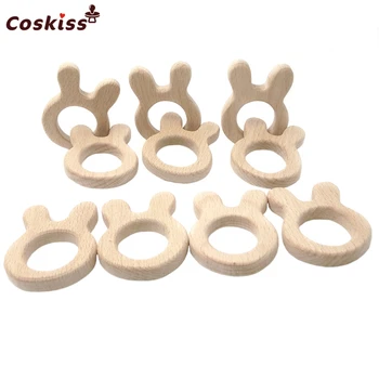 Beech Wooden Rabbit Natural Handmade Wooden Teether DIY Wood Personalized Pendent Eco-Friendly Safe Baby Teether Toys
Beech Wooden Rabbit Natural Handmade Wooden Teether DIY Wood Personalized Pendent Eco-Friendly Safe Baby Teether Toys