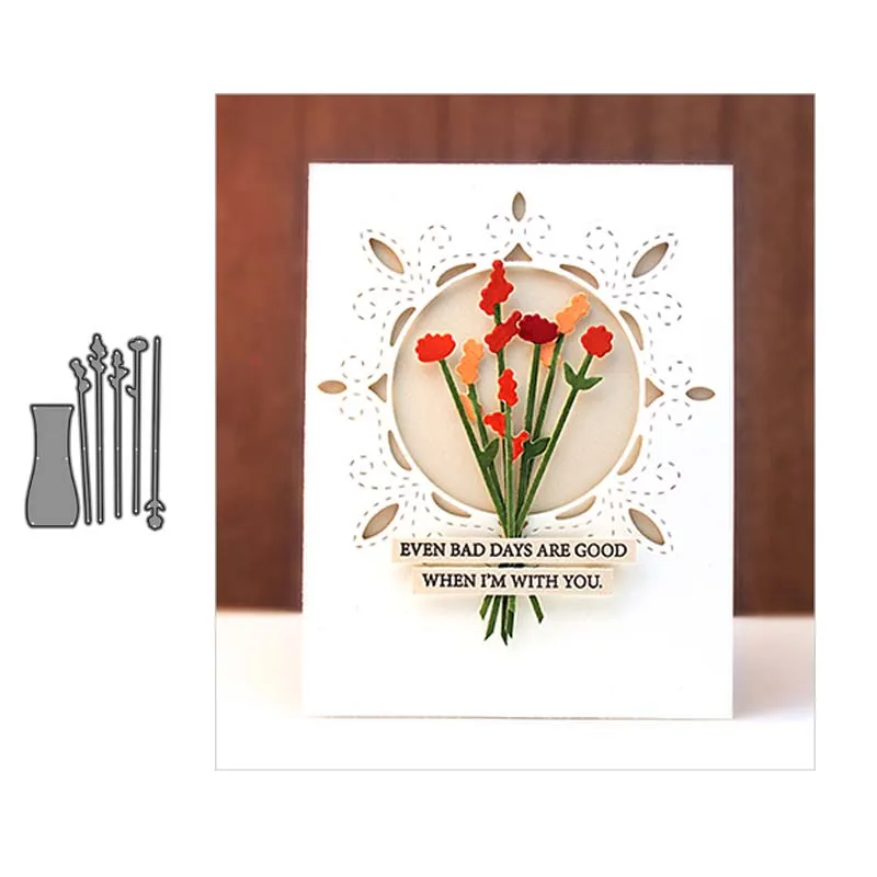 Flowers and vases Metal Cutting dies New 2019Stencil for DIY Scrapbooking Craft dies Cut Decor Photo Cards
Flowers and vases Metal Cutting dies New 2019Stencil for DIY Scrapbooking Craft dies Cut Decor Photo Cards