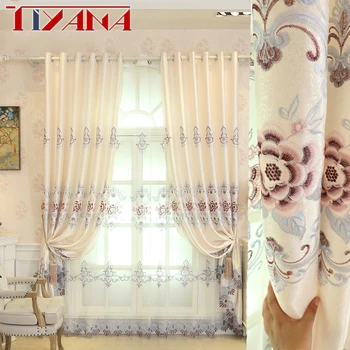 Luxury Rose Embroidery Sheer Curtains Fabric For Living Room Semi Blackout Pink Curtain Drapes For Bedroom Finished Tulle AG0282
Luxury Rose Embroidery Sheer Curtains Fabric For Living Room Semi Blackout Pink Curtain Drapes For Bedroom Finished Tulle AG0282